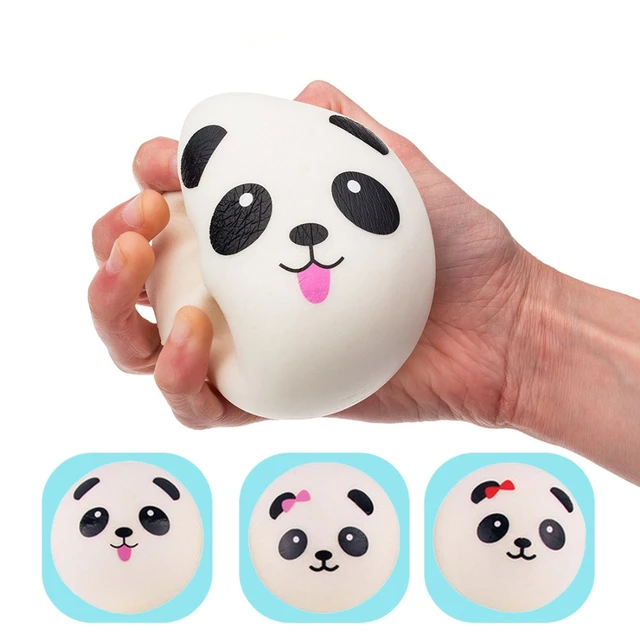 Akkumulering konstant indvirkning Random color 10/7/4 cm Kawaii Jumbo Soft Squishy Panda Scented Buns Bread  Fun Toy Stress Reliever Squeeze Steam bread Panda _ - AliExpress Mobile