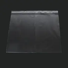 Новые пластиковые пакеты самоклеющиеся печать прямоугольник(Общая площадь: 26 см x 21 см) прозрачный 26 см x 24 см, 50 шт