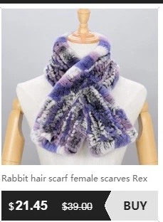 Long scarf Real Rex Rabbit Fur Scarves female winter lady scarf natural Rabbit Fur scarves Russian plus size