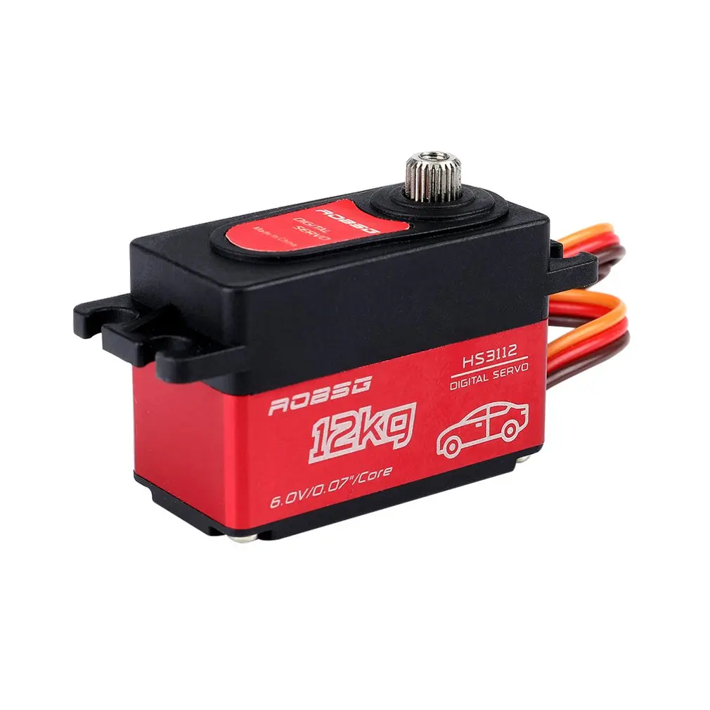 

HS3112 Digital RC Servo Waterproof 12KG Torque Metal RC Servo Motor For Baja RC Car Parts Accessories Double ball bearing
