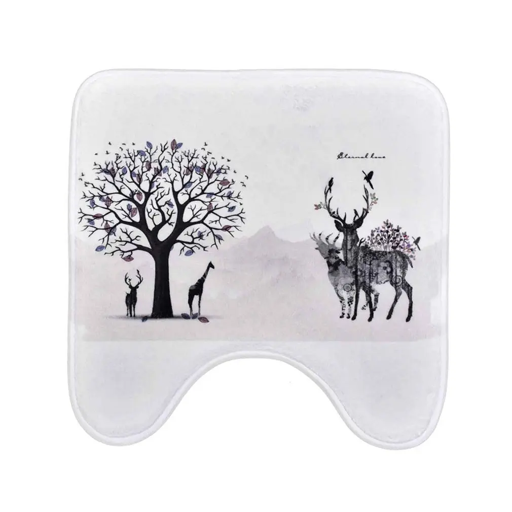 41170056 U коврик для ванной в форме прочный коврик для ванной комнаты утолщенный Противоскользящий домашний Ковер супер впитывающий коврик для ванной комнаты домашний декор