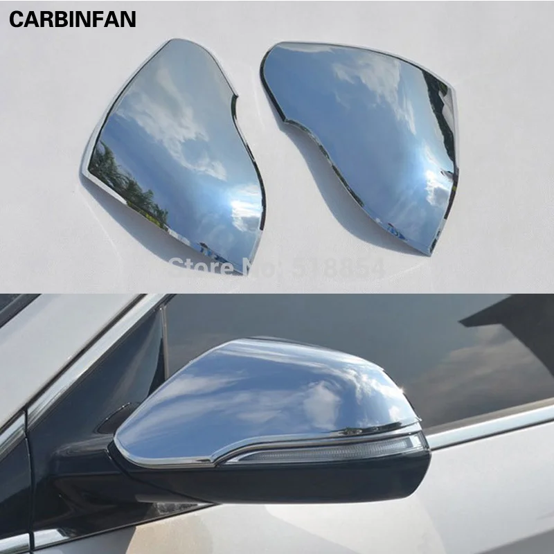 

ACCESSORIES FIT FOR 2015 2016 HYUNDAI SONATA CHROME SIDE MIRROR TRIM COVER MOLDING CAP OVERLAY GARNISH 2PCS/SET