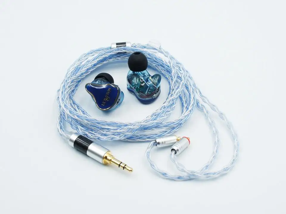 MAGAOSI DT6 6BA MMCX Audiophile HiFi наушники-вкладыши IEMs с 2 Переключатель настройки - Цвет: Blue