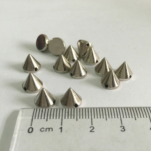 100 шт. 8 мм шпильки и Шипы Панк шитье заклепки для кожи DIY Ювелирные изделия ремесло