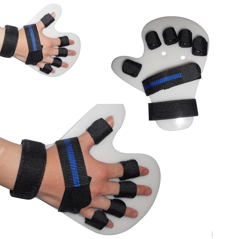 Finger Orthotics Silicone Universal Left and Right Hand Finger Orthotics Extended Type Fingerboard for Stroke//Hemiplegia Hand Splint Training Support Finger Training Board