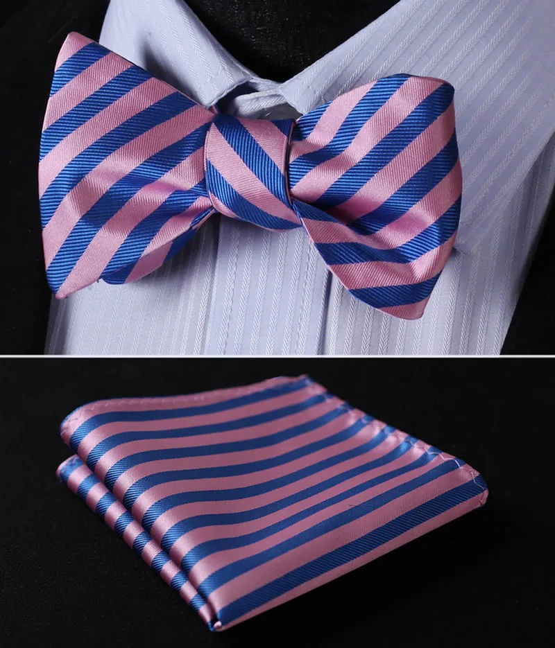 Hankie Pocket Square Handkerchief Black Green Pink Yellow WhiteTartan