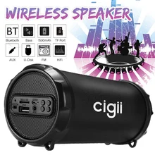 Портативный динамик s беспроводной bluetooth стерео динамик бас Саундбар сабвуфер наружная гарнитура с микрофоном Поддержка FM AUX USB Micro SD