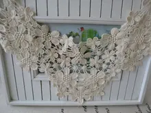 ree fee wholesale 45cm lace Detachable collar Women Chic Lace Flower Fake removable Collar Neck Shawl Crochet False Collar free shipping wholesale false collar 2 layers lace collar necktie tie necklace jewelry