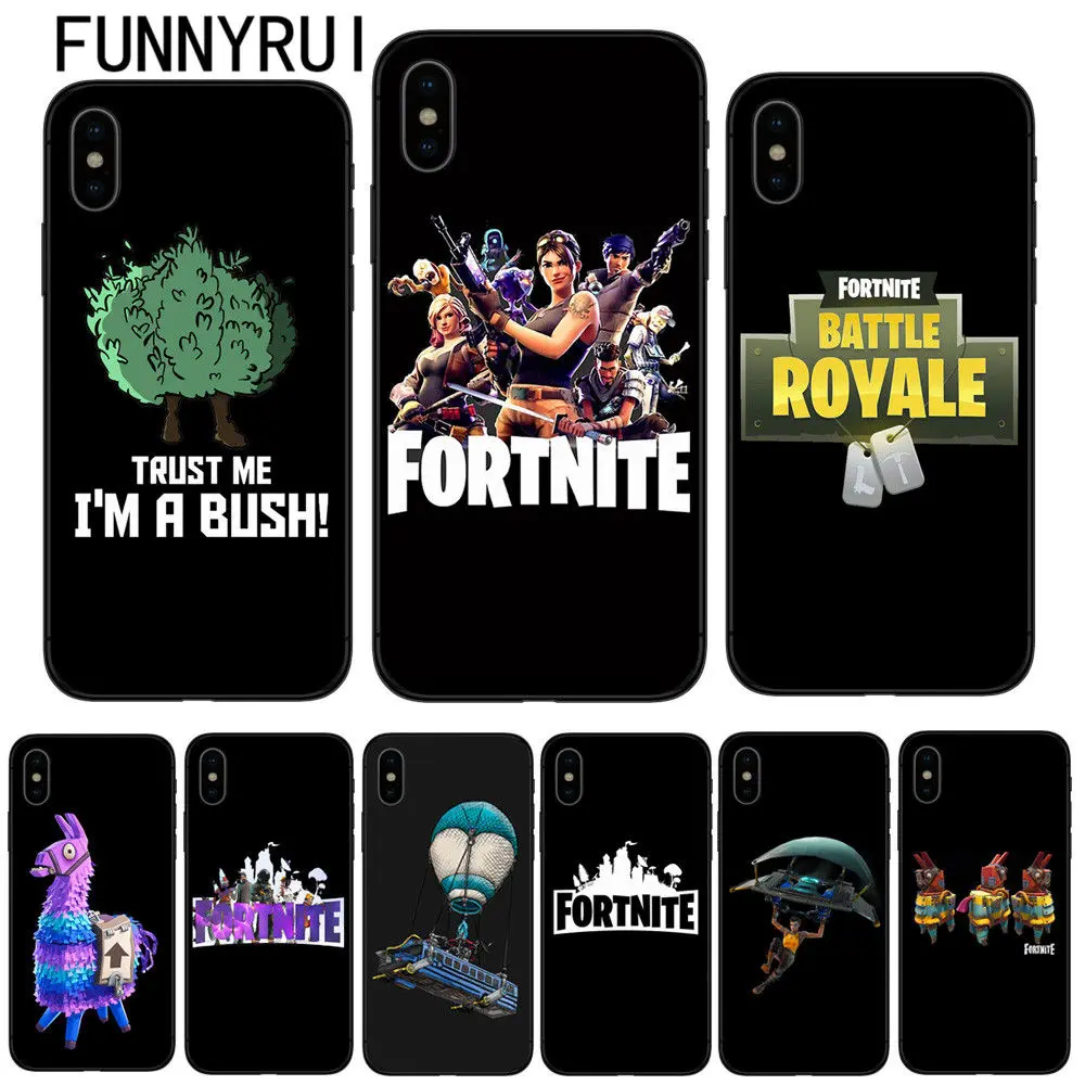 funnyrui bitva fortnite chehol dlya telefona myagkij silikonovyj chernyj tpu chehol dlya apple iphone x 8 8 plyus 7 7 plyus 6 s plyus 5 5s se kupit na aliexpress - fortnite hoesje iphone 6s