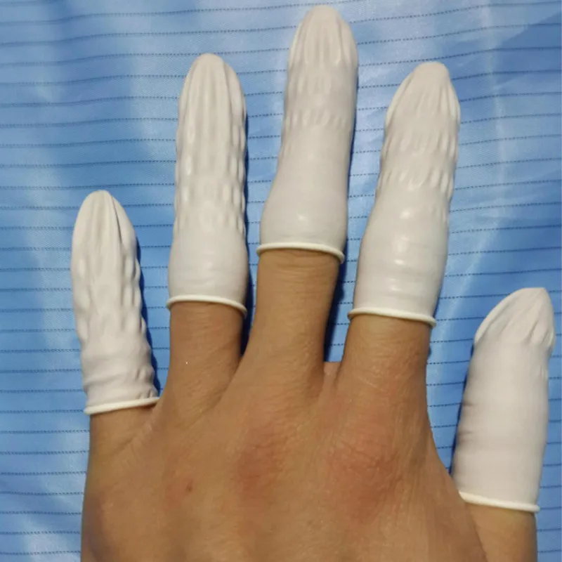 900pcs/bag Finger Cots Nail Art Latex tips Protective White Small Rubber Gloves Protector Cover Tools | Инструменты