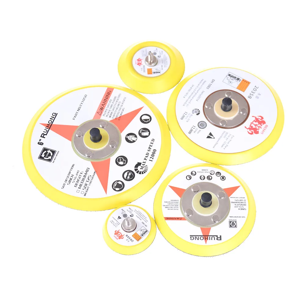 

50/75/100/125/150MM Plate Napping Hook Loop Sanding Disc Pad Drop Shipping Polishing Sander Backer