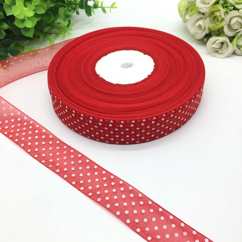Лента для украшения свадебной вечеринки 5 ярдов 1 дюйм 25 мм|organza ribbon|christmas ribbonribbon