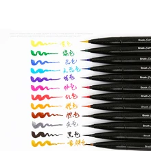 Pentel Кисть ручка художника Акварельная мягкая кисть кончик художественные маркеры ручки для манги комиксов раскрашивания Рисование каллиграфия