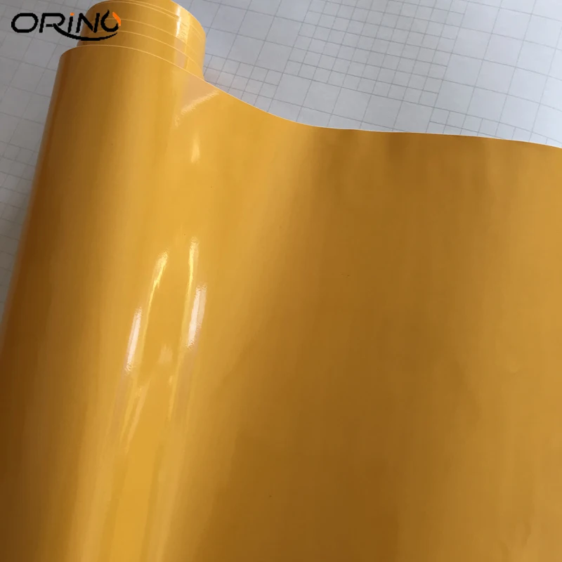 Glossy Yellow Vinyl Film-3