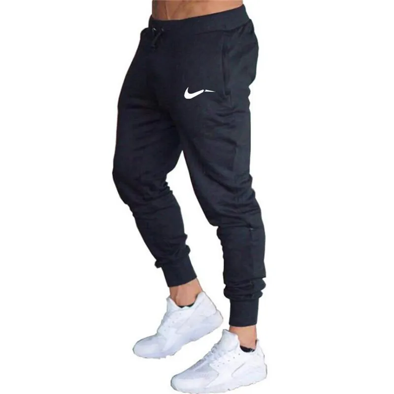 

2019 new men's trousers solid color sports pants sports training pants gym high quality running jogging pants