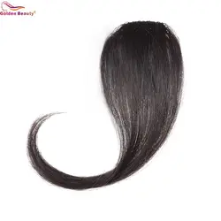 10-12 дюймов; спереди аккуратные синтетических средней части Синтетические чёлки волос Пряди для наращивания волос на клипсах поддельные Fring