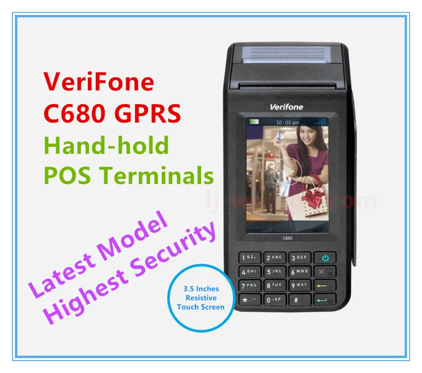 Восстановленные Verifone C680 GPRS ручные pos-терминалы последней модели