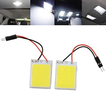 

HID White 24COB LED Panel Light Bulb Bright Car Interior Trunk Inner Dome Lamp