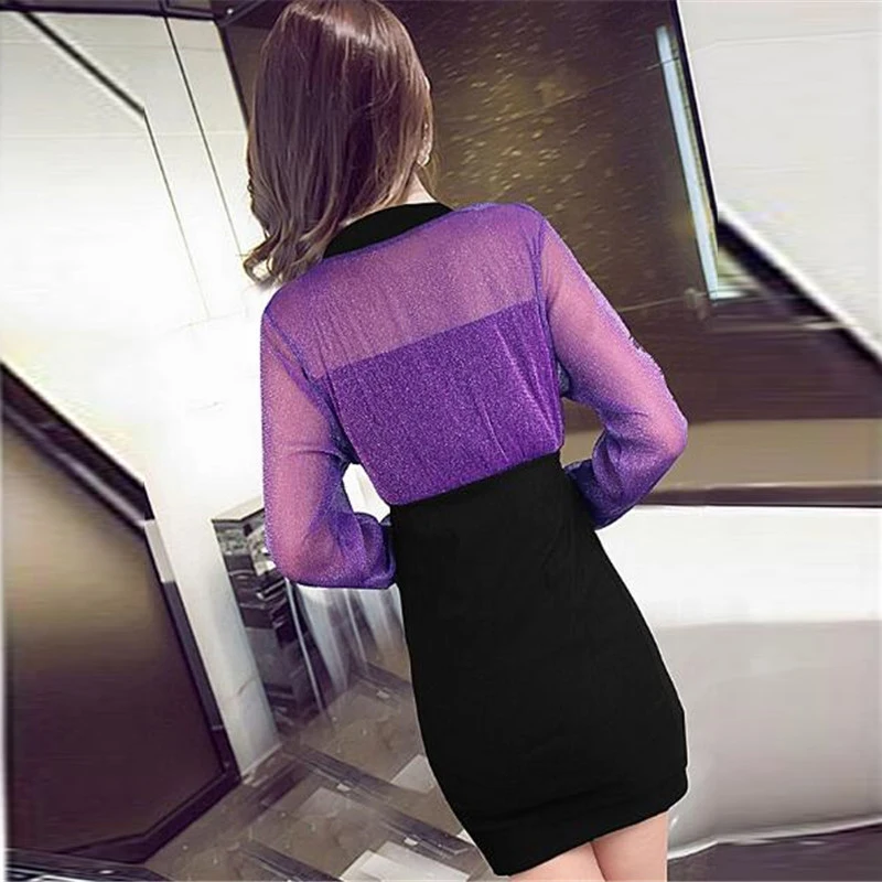 Женское облегающее мини платье с V образным вырезом и длинным рукавом|dress for|dress for