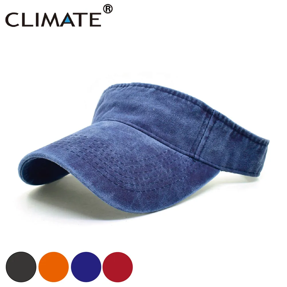 

CLIMATE Blank Visor Fishing Hunting Summer Hat Caps Cool Colorful Hat Visors Man Woman Outdoor Sports Adjustable Sun Hat Caps