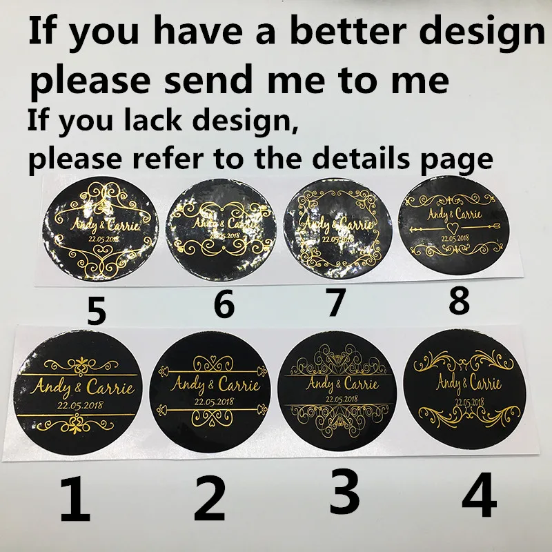 

Customized Wedding Sticker Bridal Shower Favor Thank you Invitation Envelope Seals Party gift paper PVC Sticker Label party