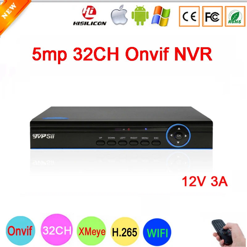 

8mp/5mp/4mp/3mp/2mp/1mp IP Camera Blue Panel Hi3536C XMeye 8CH*4K/32CH*5MP 32CH 32 Channel WIFI Onvif IP NVR freeshipping