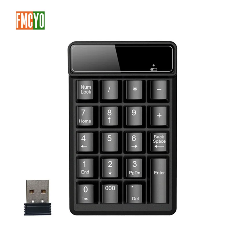

New Promotion 2.4G Wireless Digital Key Keyboard Suspension Mechanical Feel 19 Key Equipment Accounting Bank Keypad Report