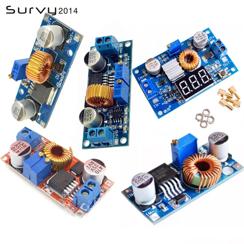 

5A DC-DC Step-Down Buck XL4015 Adjustable Power Supply Module DC Step Down Voltage Regulator Board LED Driver 4-38V