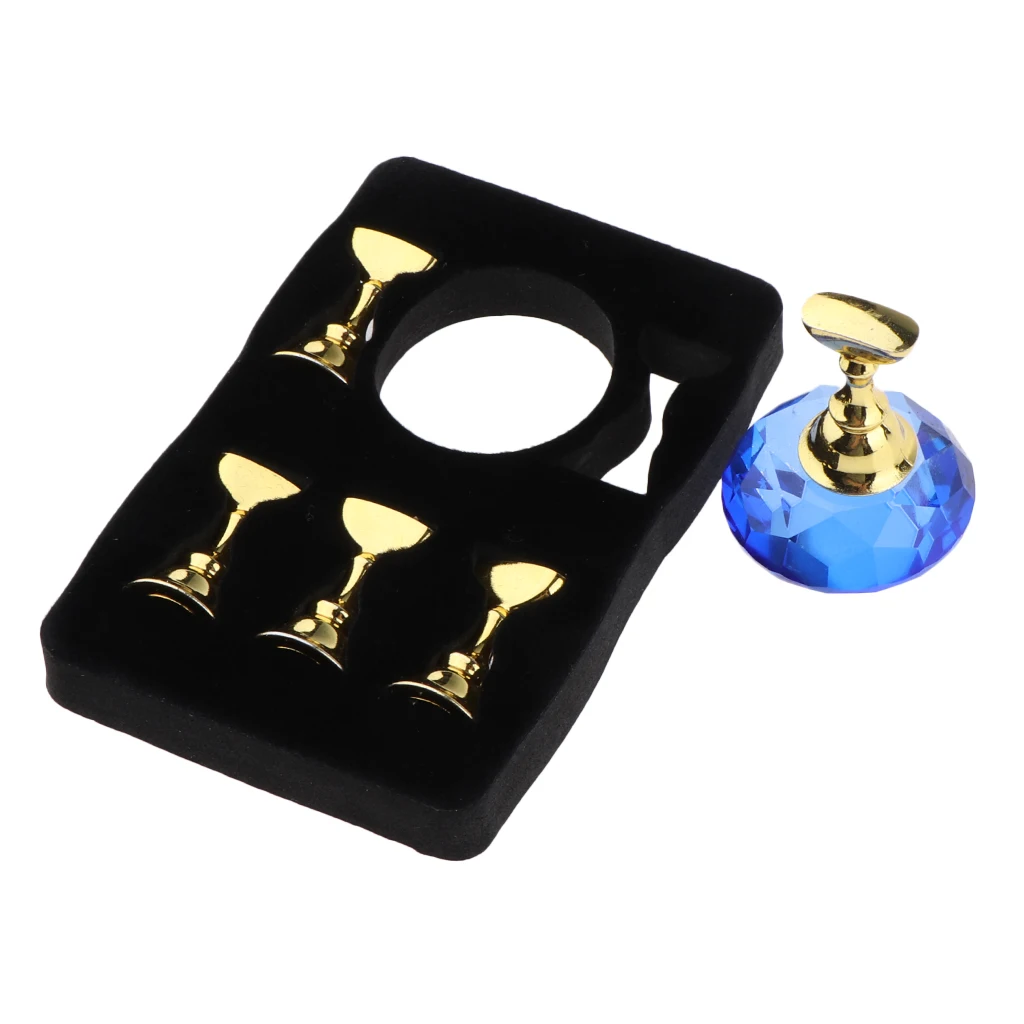Magnetic False Nail Tips Holder Stand Nails Display Manicure Tool for Nail Art Practice Painting/Drawing and Displaying