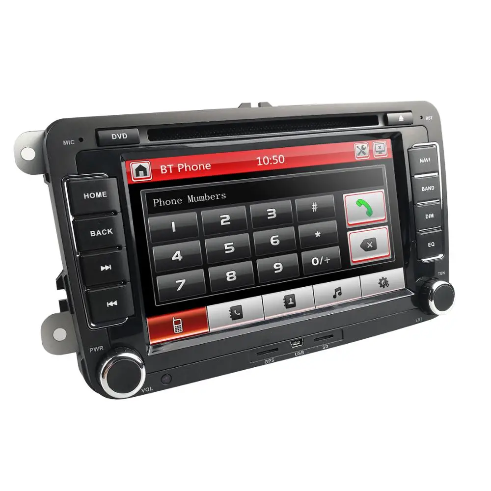 2 Din 7 дюймов Автомобильный DVD gps радио плеер для Volkswagen golf 5 6 touran passat B6 B7 sharan JATTA Skoda Seat Авторадио камера