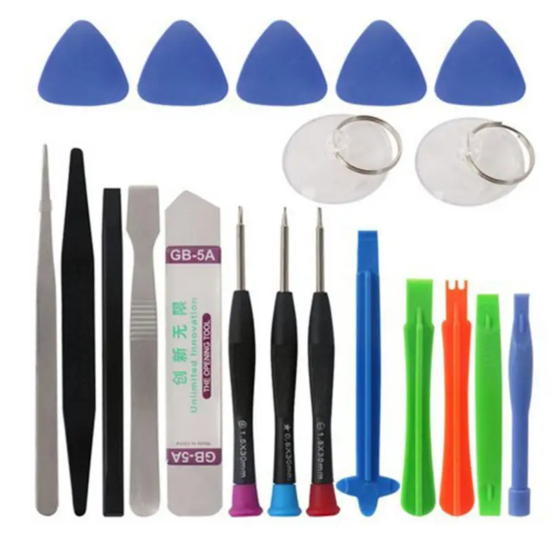 

21 in 1 Mobile Phone Repair Tools Kit Spudger Pry Opening Tool Screwdriver Set for iPhone X 8 7 6S 6 Plus Hand Tools Set r29