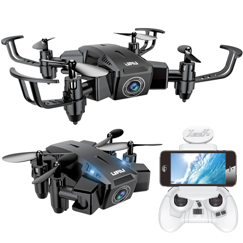 

Mini Drone With Camera HD Foldable RC Quadcopter with WiFi FPV Camera Altitude Hold Helicopter One Key Return Pocket Dron Toy
