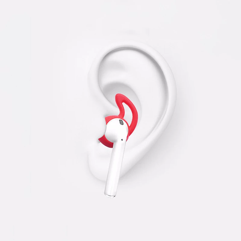 Для Airpods силиконовый чехол 1 пара беспроводные Защитные чехлы для наушников AirPods