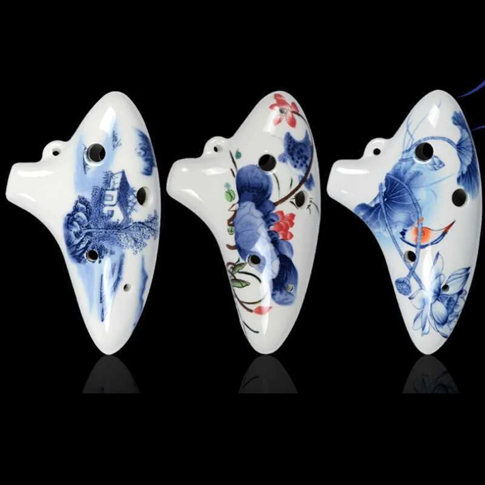 Ocarina 6 отверстий подводная лодка керамический музыкальный инструмент подарок