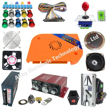 

Pandora Box 9D 2222 games DIY Arcade Bundles Kits Parts With Power Supply Jamma Harness Joystick led Push Button Coin Selector