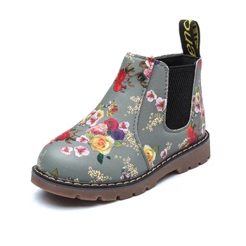 

New kids boots fashion warm plush shoes outdoor comfortable platform non-slip boots Flower girls boys Children's snow boots