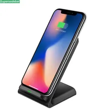 Qi стандартное беспроводное зарядное устройство Быстрая зарядка подставка для iphone Xs Max Xr 8 X для samsung S9 S8 S7 s6 edge для lg v30 g7