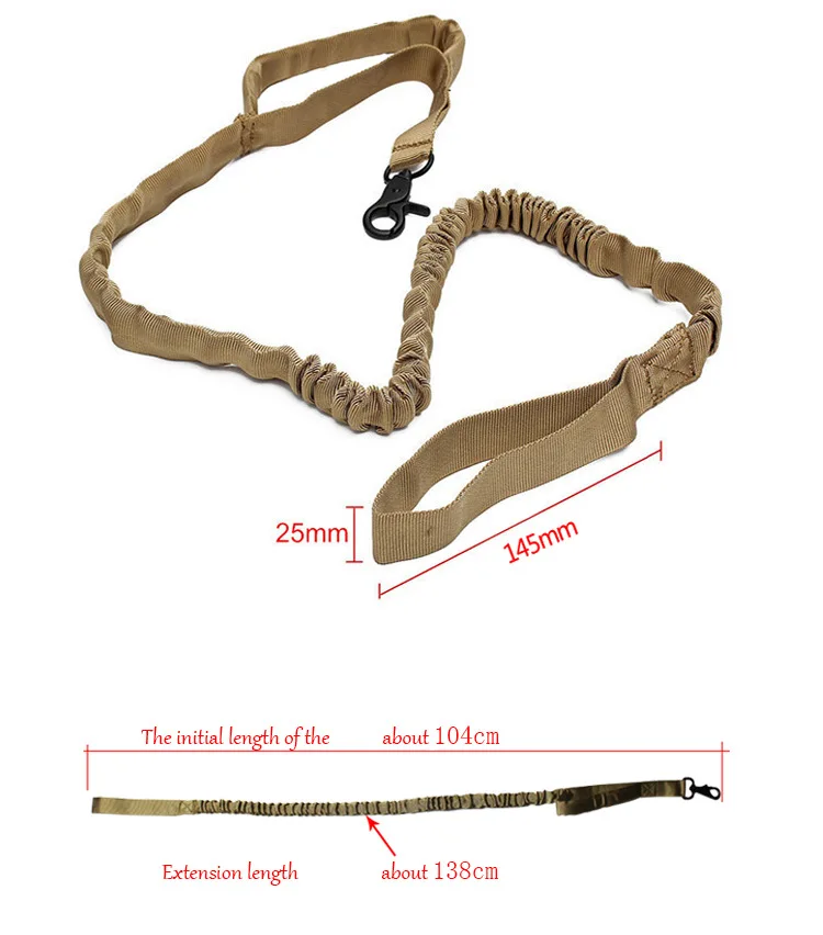 Армейский Тактический поводок для собак, военный поводок для питомцев, нейлоновый банджи поводок для тренировок, поводок для бега, для средних и больших собак, немецкий стиль, Shephe