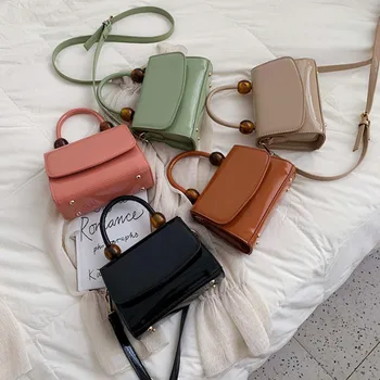 

Women Shoulder Bags High Quality Chain Small Solid Pu Leather Ladies Satchel Bags Wedding Party Women Handbags Bolsa Feminina