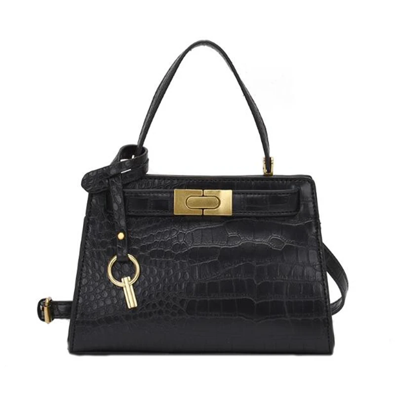 

2019 European women's fashion new PU leather female designer handbag large single-shoulder bag slant cross bag qq262