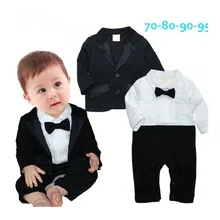 Autumn Gentleman Baby Clothing Set Tie long Sleeve Coat Newborn Boys Wedding Clothes Modern Wedding Suits For Baby Boys