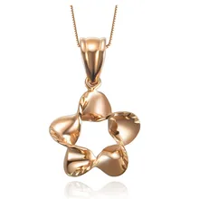 GVBORI 18 K розовый золотой медальон в форме звезды для женщин Модный дизайн ювелирных изделий женские вечерние Рождественский подарок