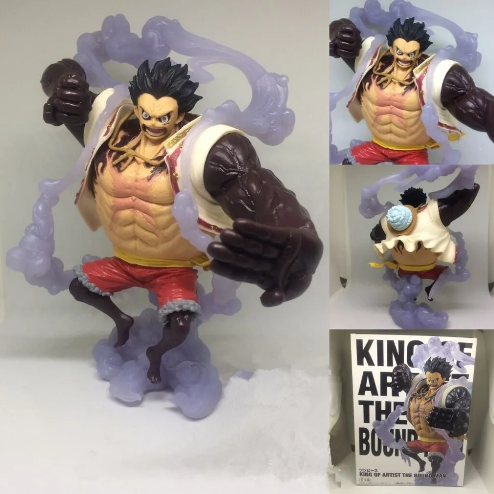100 Authentic Monkey D Luffy One Piece King Of Artist The Bound Man Collectibles Animation Art Characters