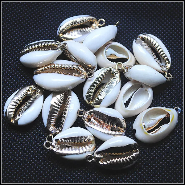 

20PCS Natural Shell Pendants Shell Connectors Loose Mother Of Pearl Size 15X20MM More Fashion Bracelets Making Accessories