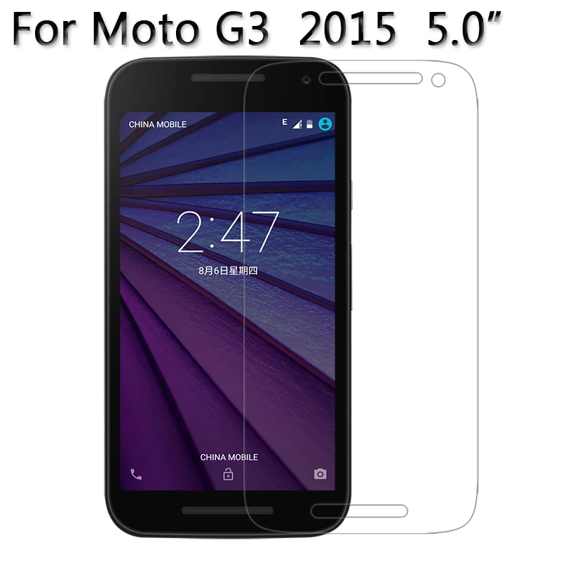 Защитное стекло закаленное 2.5D 9H для Motorola MOTO X X2 G G2 G3 G4 E E2 E3 Style Droid Z Play Plus Force M 5 дюйма