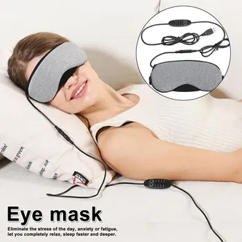 

USB Hot Pads Eye Care Health Care Shade Eye Protection 1 Set Temperature Control Heat Steam Cotton Eye Mask Dry Tired Compress