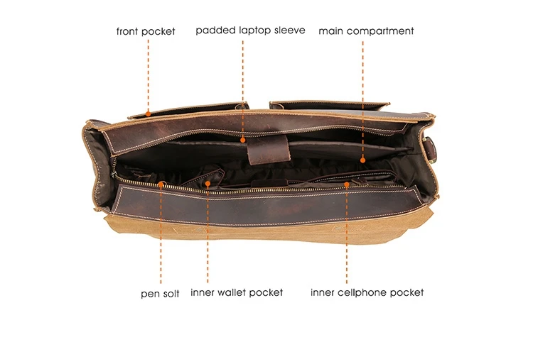 Мужские портфели из натуральной кожи для 17 дюймов, сумка-Органайзер для ноутбука, винтажный стиль, Crazy horse, кожаная сумка через плечо, сумка-мессенджер