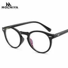 Модные круглые мужские оправы для очков прозрачные Модные оптические очки оправа женские рисовые украшения для ногтей оправа для очков