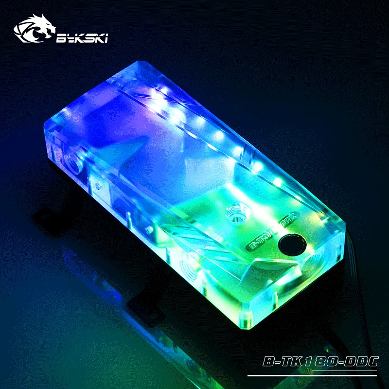 Bykski B TK180 DDC Acrylic Water Cooling Rectangular Reservoir 5v RGB