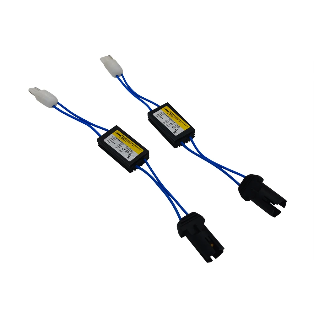 SKYJOYCE 50 пара/лот T10 Светодиодный лампочки Canbus Error Free 12 V 0.29A Предупреждение декодер-компенсатор резисторный конденсатор провод адаптер светодиодный